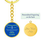 Cheer Coach (Circle Key Chain)