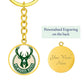 Milwaukee Bucks (Circle Keychain) NBA