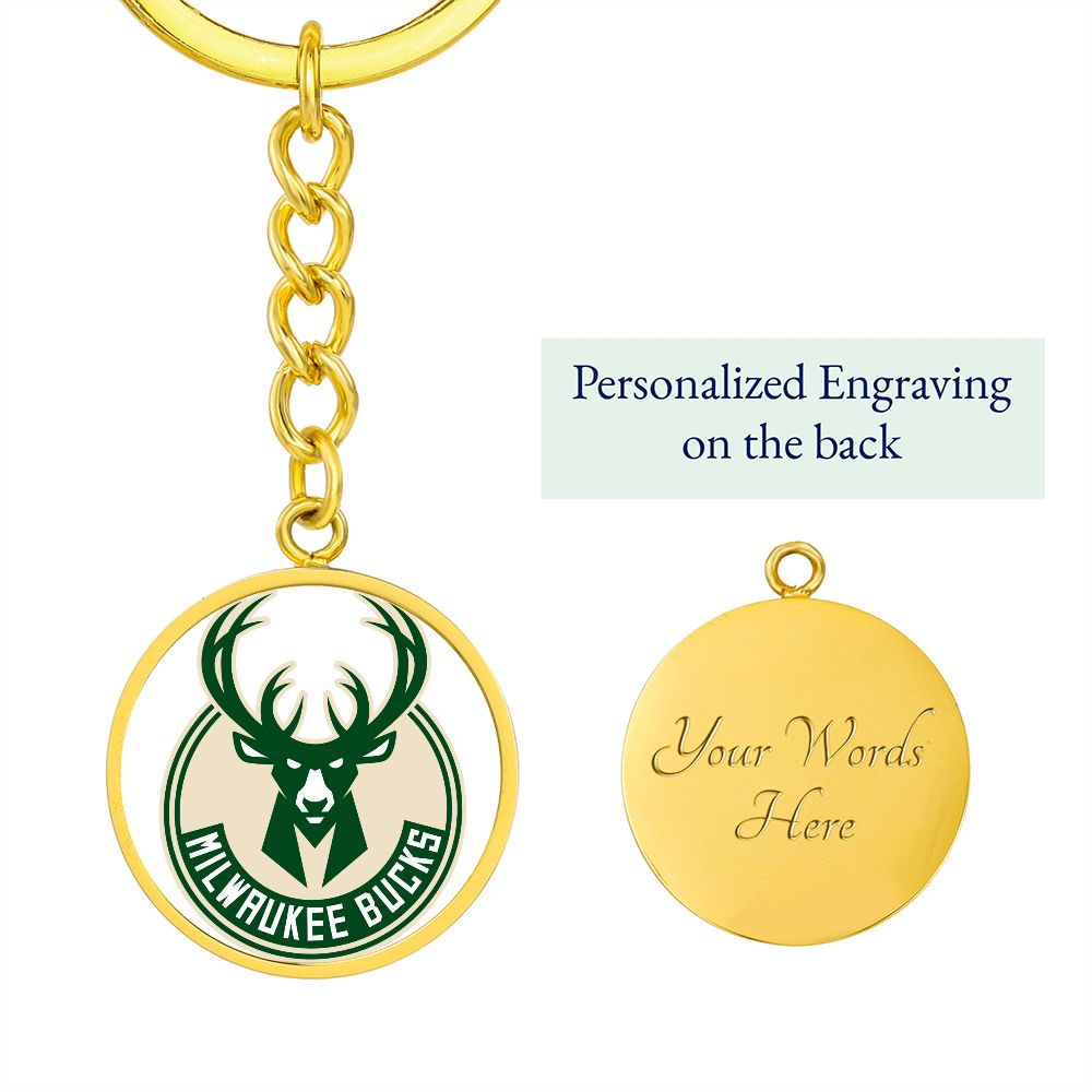 Milwaukee Bucks (Circle Keychain) NBA