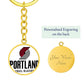 Portland Trail Blazers (Circle Keychain) NBA