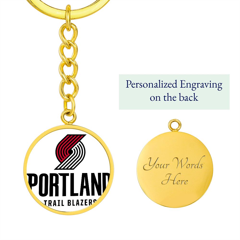 Portland Trail Blazers (Circle Keychain) NBA