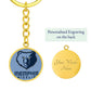 Memphis Grizzlies (Circle Keychain) NBA