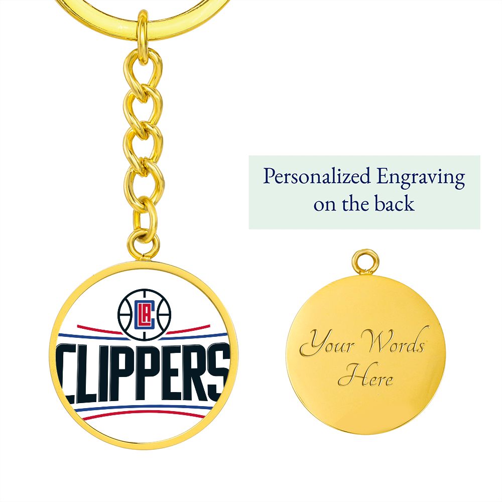 LA Clippers (Circle Keychain) NBA