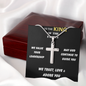 “Wear Your Purpose.” Modern Stainless Steel Cross Necklace for Men