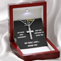 “Wear Your Purpose.” Modern Stainless Steel Cross Necklace for Men
