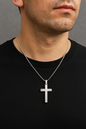 “Wear Your Purpose.” Modern Stainless Steel Cross Necklace for Men