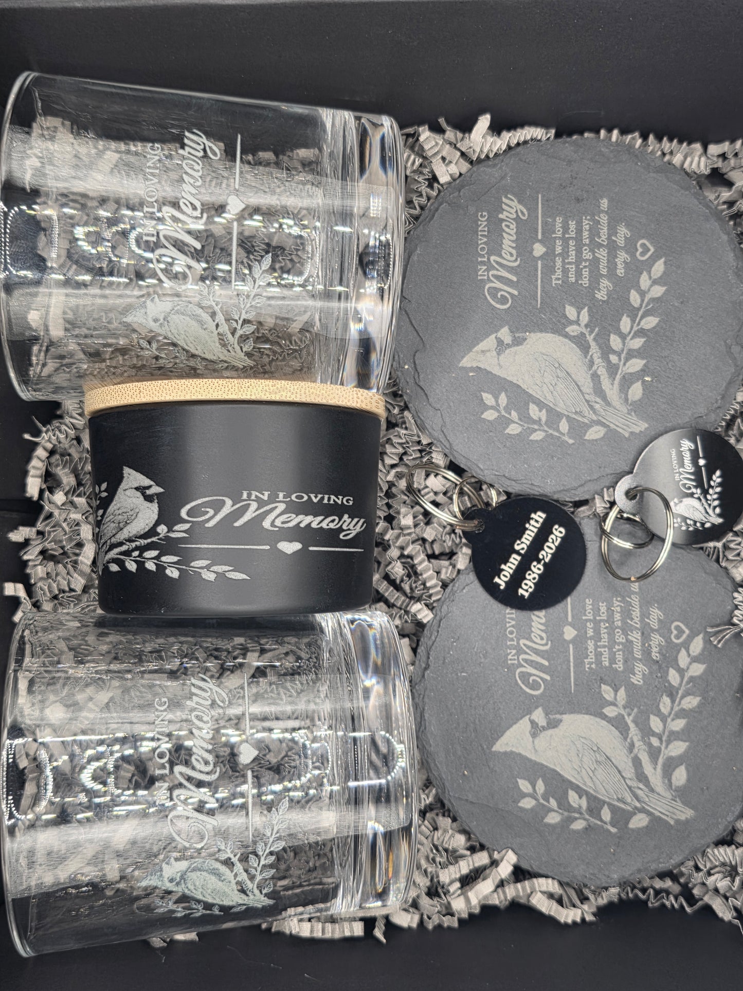 Personalized Memorial Gift Set (Cardinal)