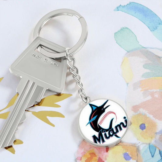 Miami Marlins (Circle Keychain)