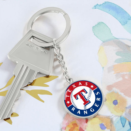 Texas Rangers (Circle Keychain)