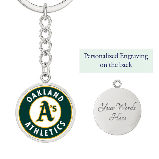 Oakland Athletics (Circle Keychain)