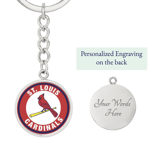 Cardinals (Circle Keychain)