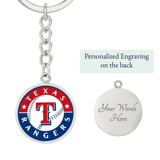 Texas Rangers (Circle Keychain)